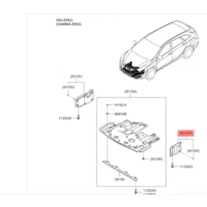 Osłona dola lewa silnika I40 2010 2017 Hyundai Wyjątkowa oferta