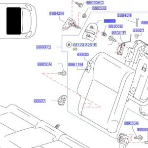 Niska cena Osłona oparcia tylnej kanapy juke uk - wyprzedaż