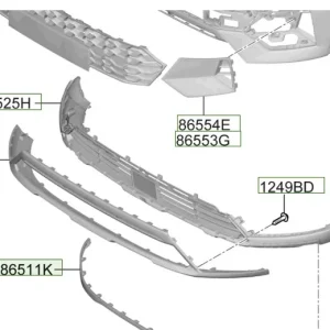 Hit sprzedaży Osłona pod zderzakiem przednim Hyundai I20 / Bayon (2024)
