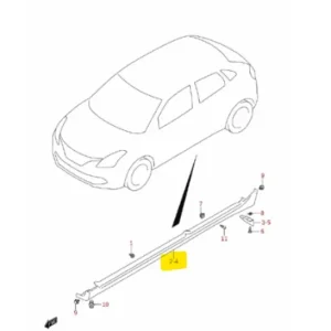 Hit sprzedaży Osłona progu lewa Suzuki Baleno - wyprzedaż