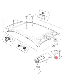 Osłona przeciwsłoneczna lewa mg Kup online