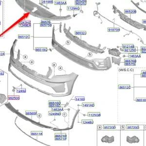 Osłona dolna pod silnikiem Kia Sorento Hybrid 20-23 Niska cena
