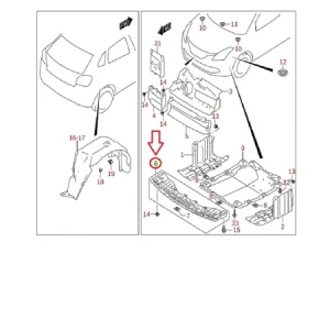Osłona dolna pod zderzak Suzuki Niska cena