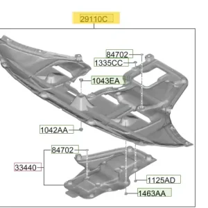 Okazja Osłona dolna silnika Hyundai Tucson