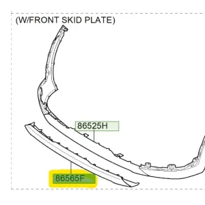 Tani Osłona dolna zderzaka Hyunda Tucson (2018) OE