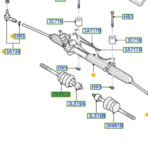 Osłona drążka kierowniczego przód transit 20002014 Ostatnie sztuki