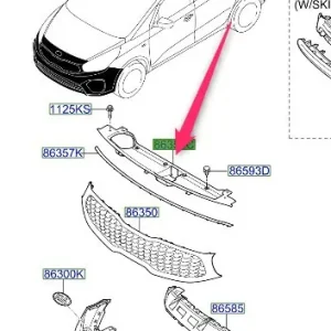 Ograniczona ilość Osłona górna chłodnicy 2016 2018 KIA