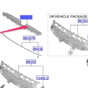 Oferta limitowana Osłona górna chłodnicy pasa przedniego KIA