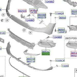 Osłona halogenu przedniego lewego Kia Sportage 21 25 Ostatnie sztuki