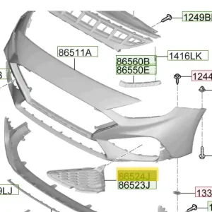 Wysoka jakość Osłona lampy przeciwmgielnej prawy przód Hyundai I30 (2020)