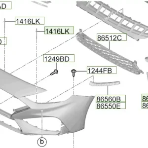 Osłona lewej lampy przeciwmgielnej lewa Hyundai I30 (2024-2026) Sprawdź teraz