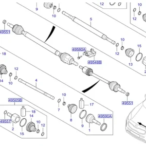 Ekspresowa dostawa Osłona przegubu lewy przód KIA Sportage (2015-2022)