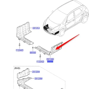 Osłona silnika dolna lewa 11-19 KIA Taniej