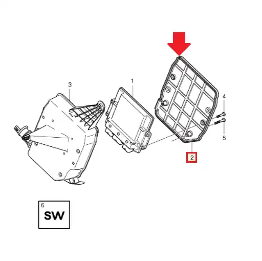 Osłona sterownika wspornik dół C30 S40 C70 V50 Łatwy zwrot