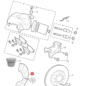 Osłona tarczy hamulcowej (lewa przód) mg Ostatnia szansa