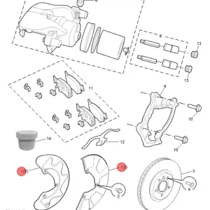Oferta czasowa Osłona tarczy hamulcowej (prawa przód) mg hs 2024