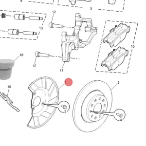 Osłona tarczy hamulcowej (prawa tył) mg Bestseller