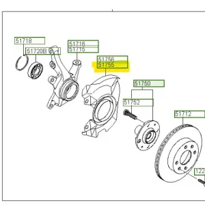 Nowość Osłona tarczy hamulcowej Hyundai I10