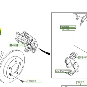 Darmowa dostawa Osłona tarczy hamulcowej Hyundai IX20