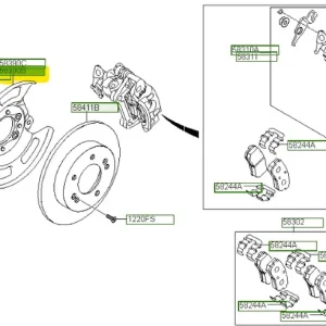 Popularny Osłona tarczy hamulcowej lewa Hyundai IX20