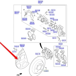Nie przegap Osłona tarczy hamulcowej prawy tył carens 20162018 KIA