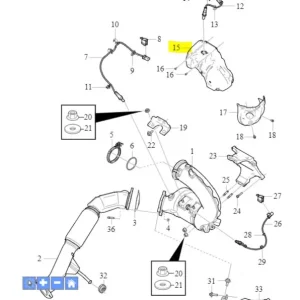 Osłona termiczna katalizatora XC90 XC60 XC40 S60 V60 V90 V60CC V90CC Wyprzedaż