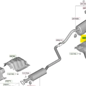 Osłona termiczna tylnego tłumika I20 Wyjątkowa oferta