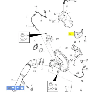 Hit sprzedaży Osłona termiczna wydechu przedniego