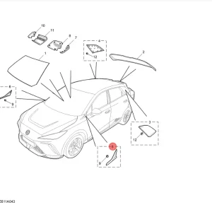 Osłona trójkąt dekor błotnika lewy 4 MG Wybór klientów