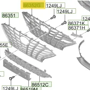 Tylko dziś Osłona tylna chłodnicy Hyundai I30