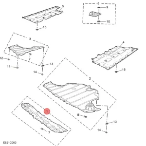 Darmowy zwrot Osłona zderzaka dolna mg 3