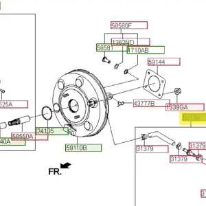 Wyprzedaż Osprzęt systemu hamulcowego Hyundai I30 (2017) - wyprzedaż