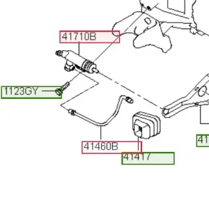 Oś dźwigni sprzęgła Hyundai Nowość