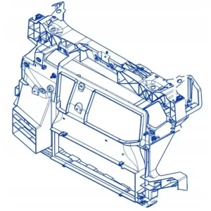 Pas przedni / wzmocnienie / osłona chłodnic RENAULT ESPACE V 5 PH1 OE ASO Ekspresowa dostawa
