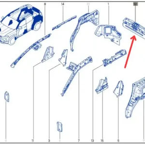 Wyjątkowa oferta Pas tylny DACIA DUSTER III