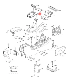 Premium Panel ramka skrzyni biegów mg zs I clasic