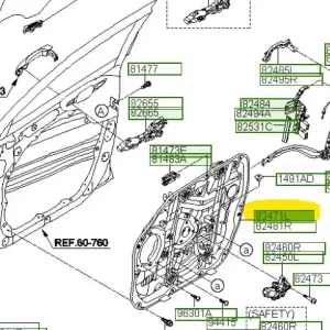 Panel regulacji lewej szyby drzwi Hyundai Tucson Popularny