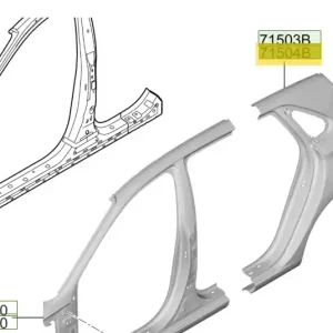 Kup online Panel słupka tylnego prawa strona Hyundai I30
