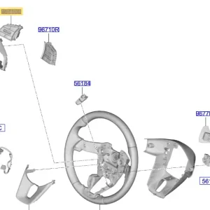 Wybór klientów Panel sterowania kierownicy KIA CEED / XCEED / PROCEED (2018-2025) - wyprzedaż