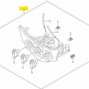 Kup online Panel sterowania nawiewem Suzuki Baleno - wyprzedaż