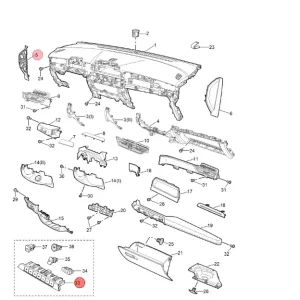 Panel sterowania przełącznik MG3 2024 Wysoka jakość