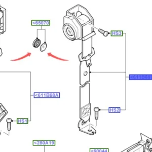 Pas bezpieczeństwa kanapy tylnej focus MK1 FORD - wyprzedaż Ostatnia szansa
