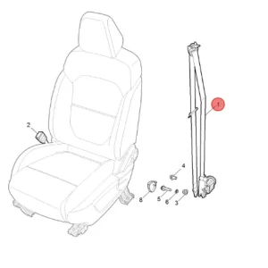 Wyjątkowa oferta Pas bezpieczeństwa lewy przód mg zs I