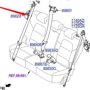 Pas bezpieczeństwa prawy tył 2018 2022 Tylko do końca tygodnia