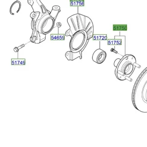 Hit sprzedaży Piasta koła przedniego KIA RIO 20-25