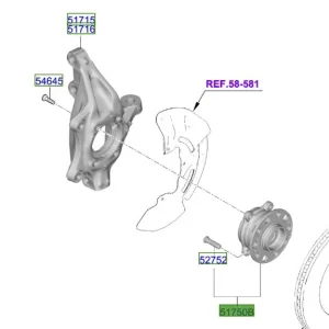 Bezpieczne zakupy Piasta koła przedniego Kia Sorento Hybrid 20-23