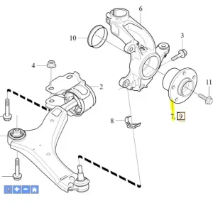 Szybka wysyłka Piasta koła tylnego Volvo V60 V60CC