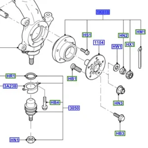 Piasta przednia Ford Transit 2006 2014 - wyprzedaż Wysoka jakość