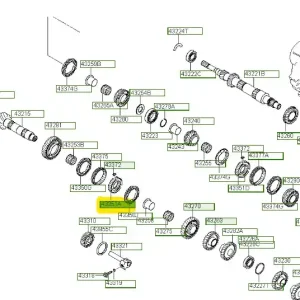 Piasta synchronizatora Hyundai - wyprzedaż Tylko do końca tygodnia