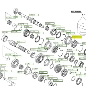 Piasta synchronizatora Hyundai I20 (2015) - wyprzedaż Nowość